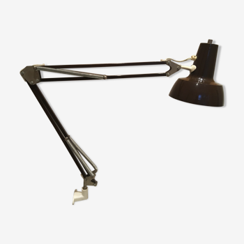 Lampe d'architecte vintage avec étau