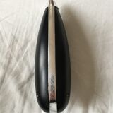 Retractable wood design hook black wood