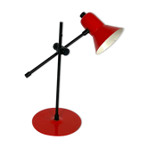 Lampe de table rouge vintage de Veneta Lumi. Italie années 1970