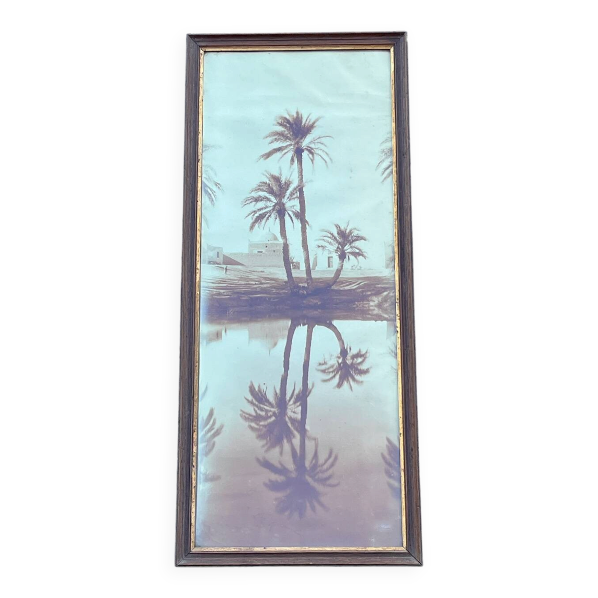 Old photograph from 1920 signed by Alexandre Bourgault, an Orientalist.