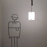 Adjustable Cylinder Pendant Mod. 437 by Tito Agnoli Produced by O-Luce, Ita