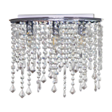 Minimalist glass fringe ceiling light