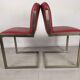 Table design marbre 6 chaises 1970