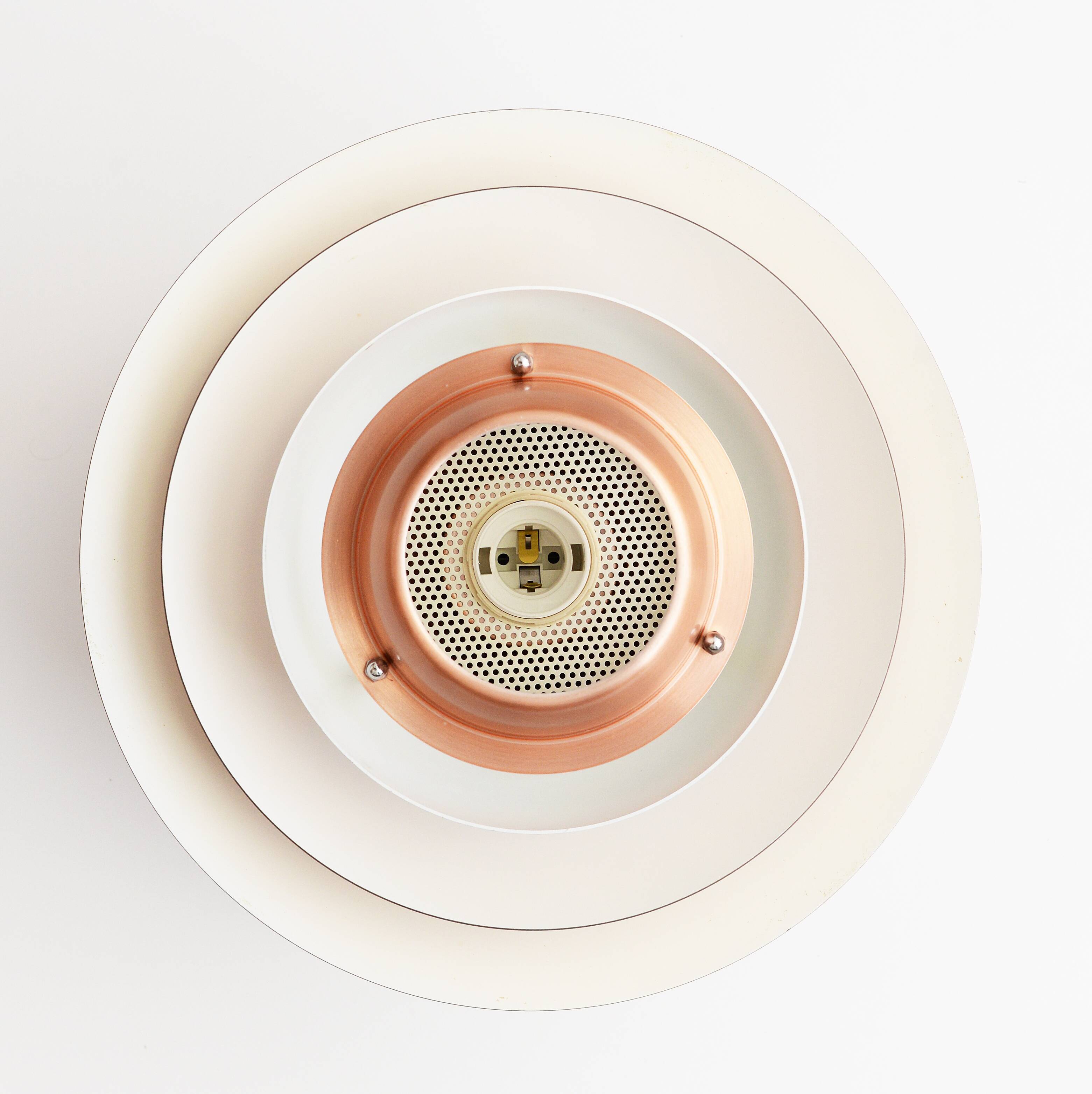 Danish copper hanging lamp Jeka 1980s