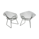 Paire de fauteuils Diamond de Harry Bertoia pour Knoll de 1958