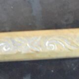 Zoomorphic bronze fireplace shovel and tongs