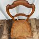 Chaise ancienne Louis Philippe bois + assise cannée vintage