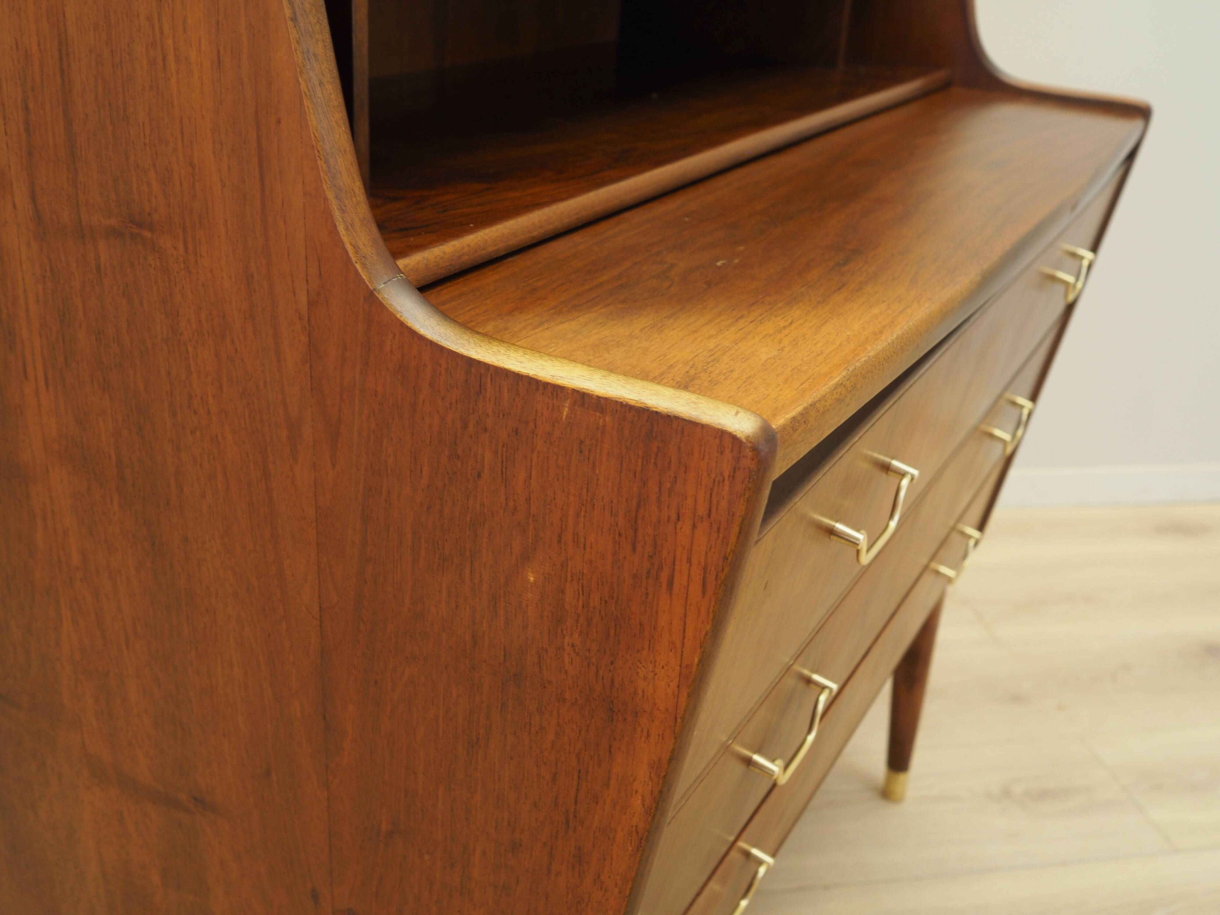 Walnut secretary, Danish design, 1970s, production: Denmark