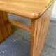 Solid pine desk with a 4-drawer unit — Scandinavian / chalet style