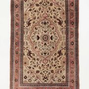 4x7 Brown Floral Vintage Persian Rug, 130x215Cm SK 2606