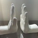 Pair of vintage ceramic hand bookends