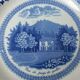 Gien earthenware plate seen from Wales