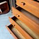 Chest of drawers with 4 drawers in teak attributed to Henry Walter Klein.
