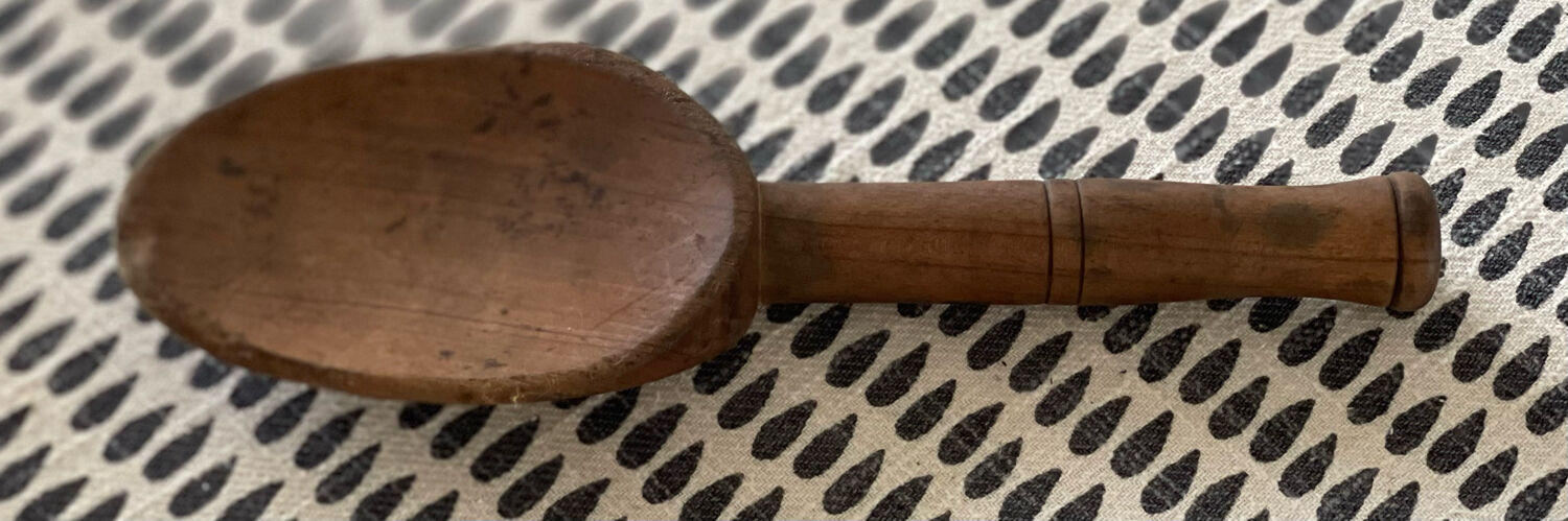 Old wooden spoon