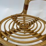Chaise vintage en rotin Rohe Noordwolde