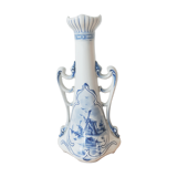 Delft candlestick with décor mills