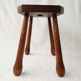 Solid oak stool