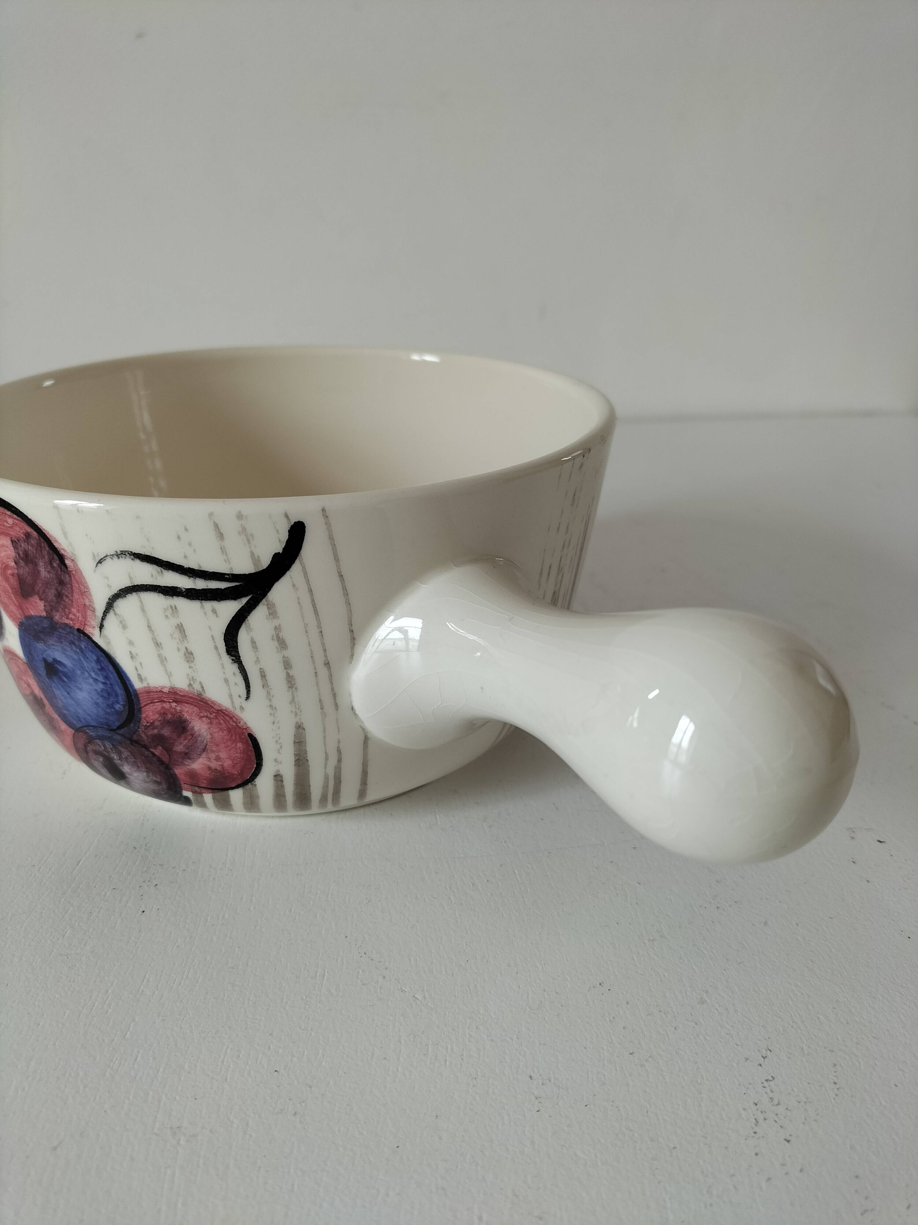 Vintage earthenware fondue pot – Zell am Harmersbach (Germany)