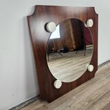 Vintage 70s teak mirror