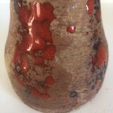 Brutalist vase with dripping decoration
