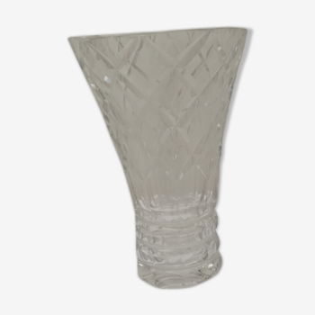 Vase Saint Louis transparent années 50