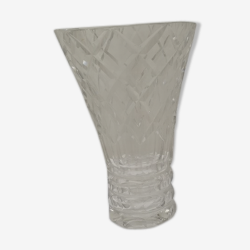 Vase Saint Louis transparent 50's