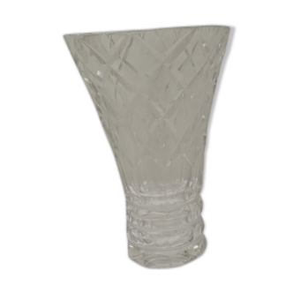 Vase Saint Louis transparent années 50