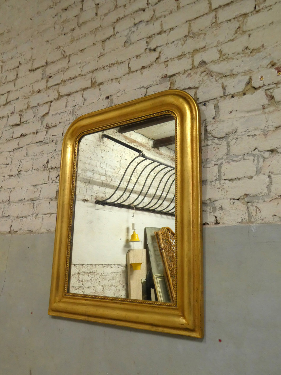 Louis Philippe mirror in gilded wood
