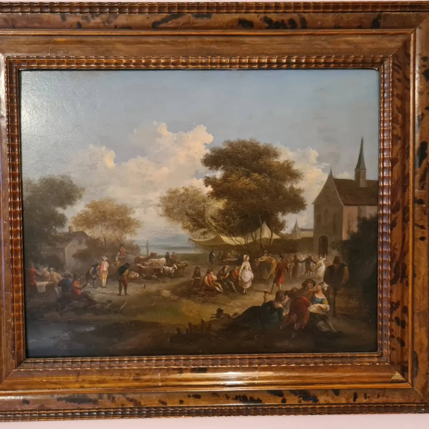 Lively village festival, end of the 18th century