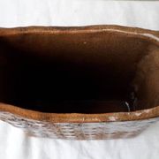 Brown ceramic vase