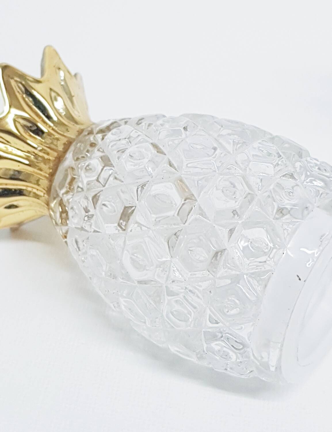Glass pineapple salt & pepper shakers