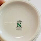 2 cups 70s weismann porzellan italy floral pattern orange