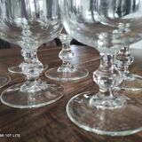 Set of 6 wine glasses top tasting hexagonal foot