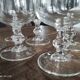 Lot de 6 verres à vin hauts de dégustation pied hexagonal