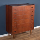 Teak 1960s Danish Mid Century Chest Of Drawers