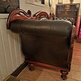 19th century Indo English Chesterfield sofa