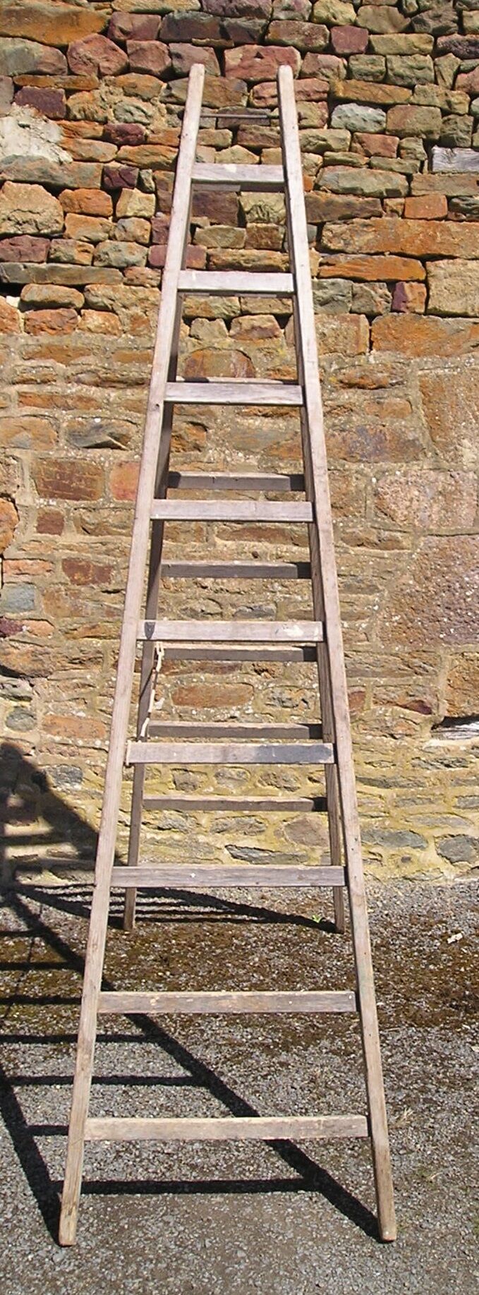 Old wooden painter's scale