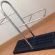 Chrome plated metal umbrella holder and black base 60/70 years