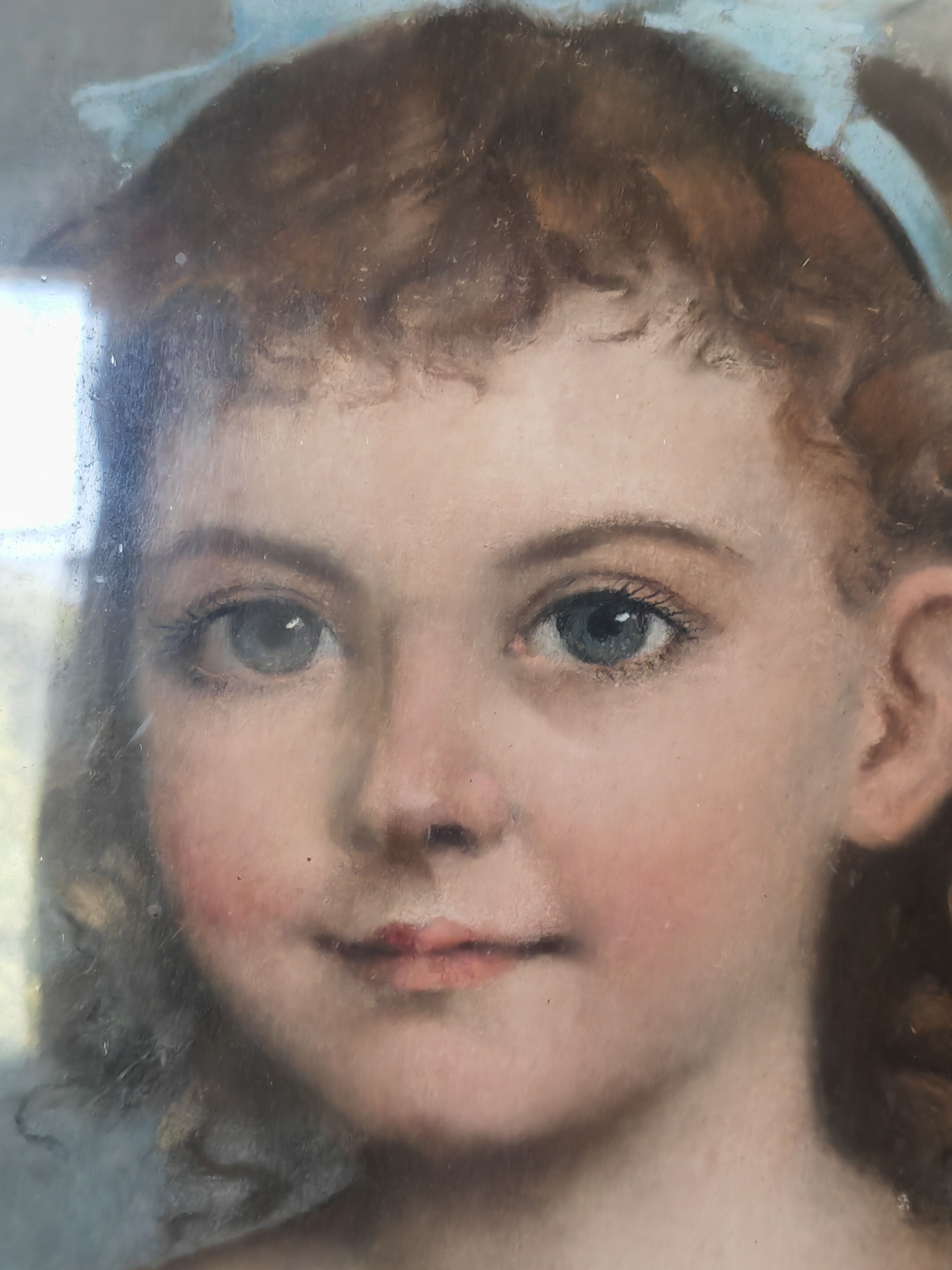 Framed 19th-century pastel