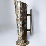 Abalone shell & alpaca pitcher, Mexico, 1970s