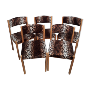 Set de 5 chaises Baumann  1970s