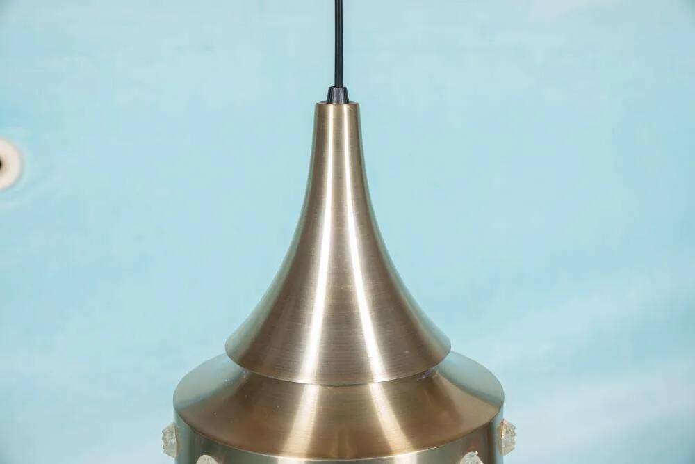 Danish space age suspension design, vintage pendant from the sixties.