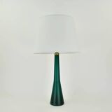 Lampe de table en verre de Murano du milieu du siècle