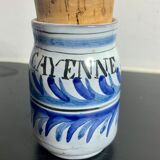 Set of 8 ceramic spice pots by Roger Capron