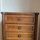 Louis XVI style chest of drawers – 7 drawers – solid wood and brass