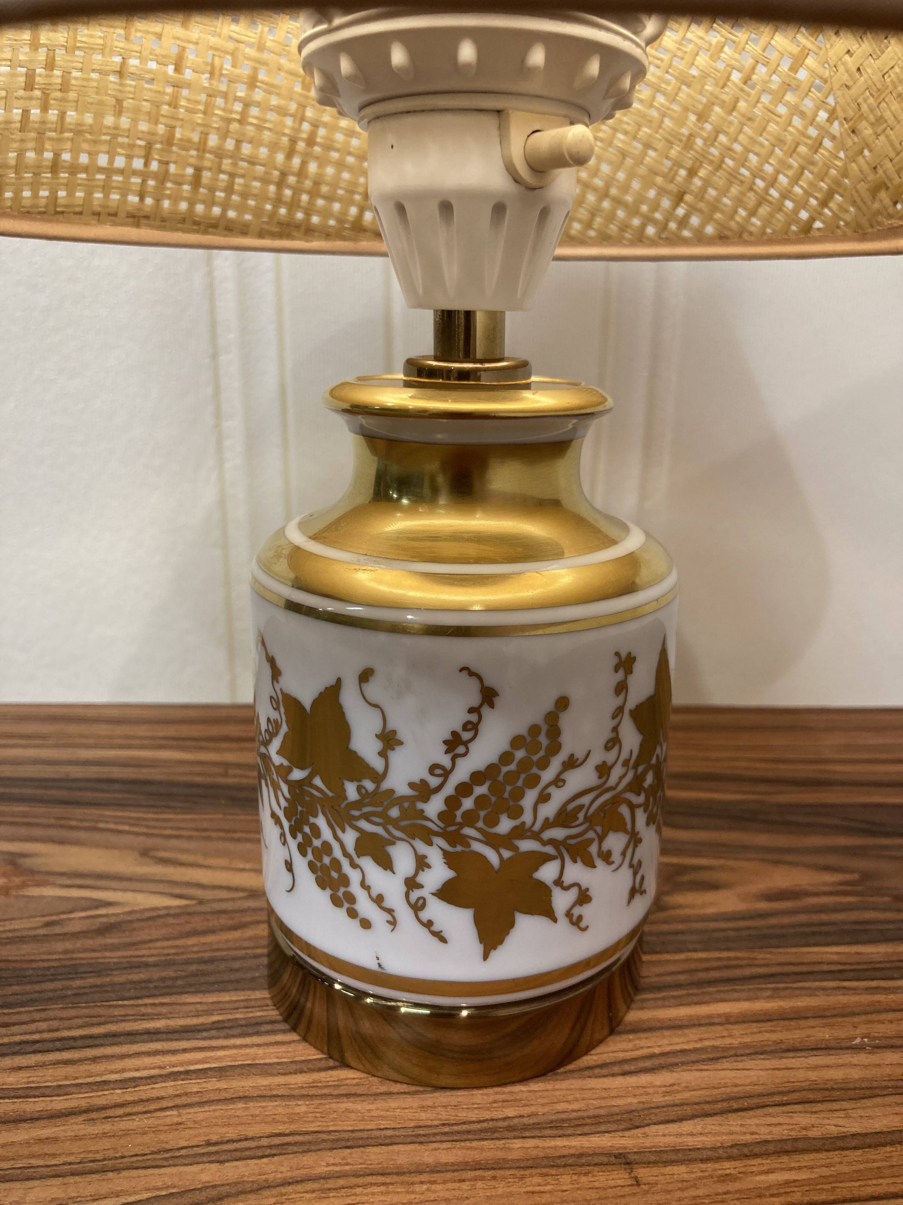Pair of ceramic lamps "1950s scandinavian design".