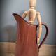 Broc pitcher enamelled brown