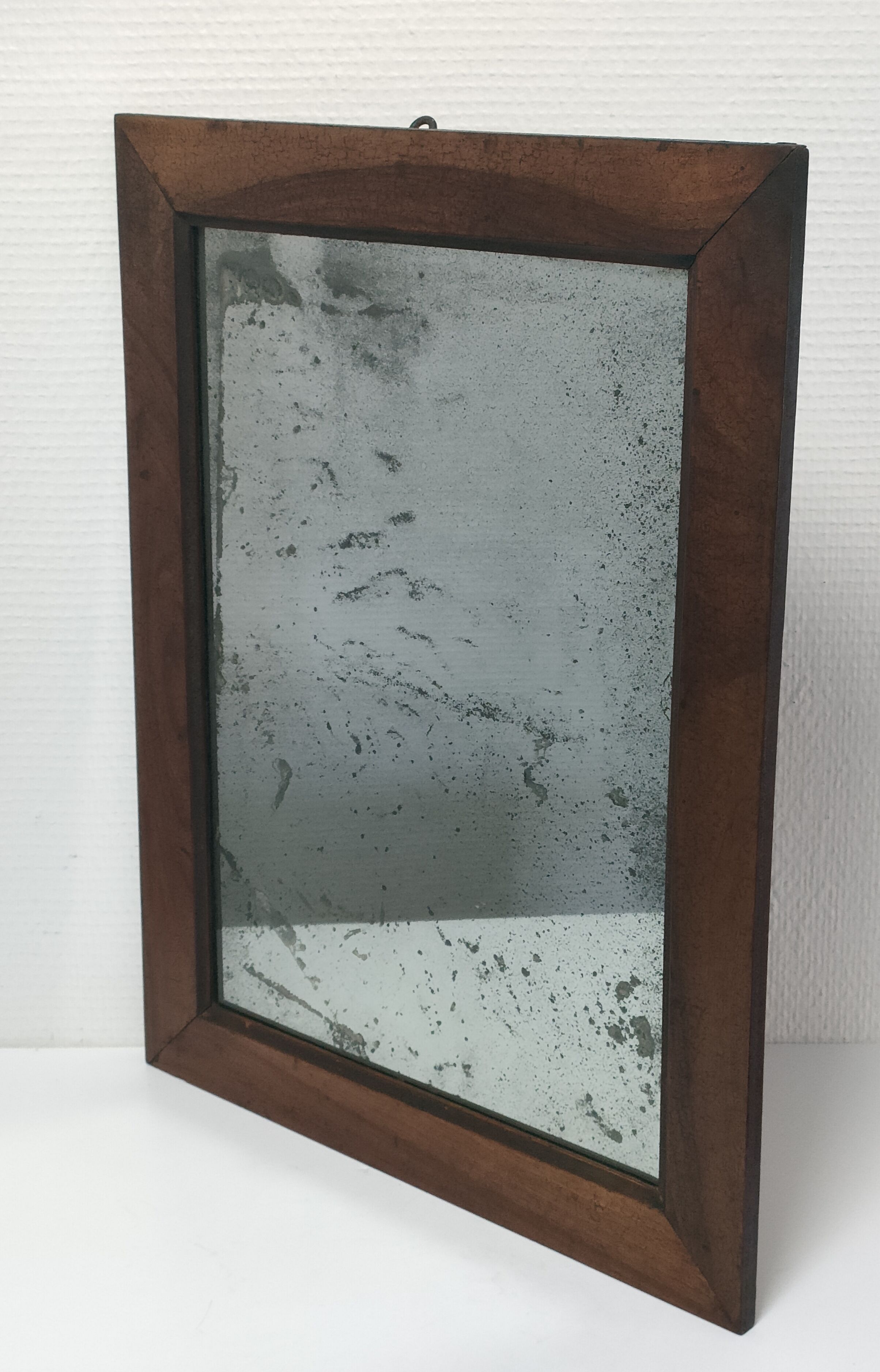 Solid wood mirror and patinated ice early twentieth century