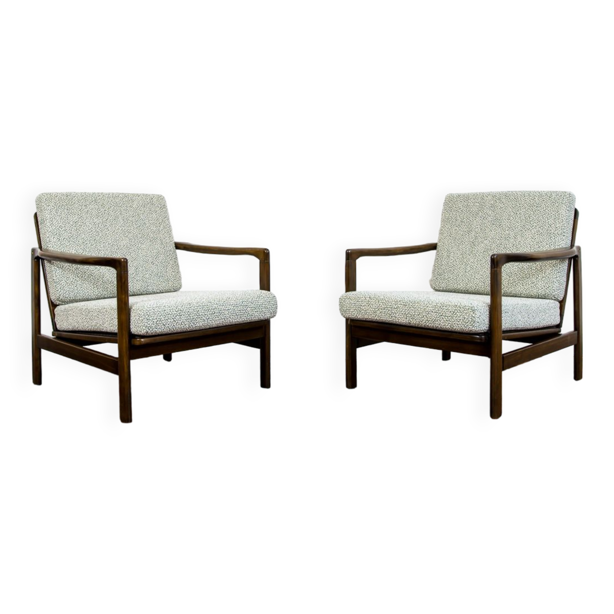 Paire de fauteuils B-7522 par Zenon Bączyk années 1960
