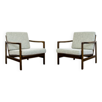 Pair of B-7522 armchairs by Zenon Bączyk 1960s